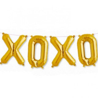 Gold Foil Balloon Bunting - XOXO