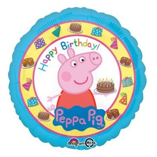 Peppa Pig Birthday Cake Foil Balloon | Peppa Pig Party Supplies NZ