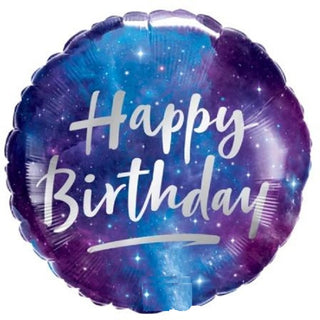 Space Galaxy Happy Birthday Foil Balloon