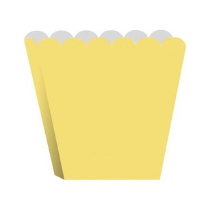 Yellow Scallop-Edged Treat Boxes | Yellow Party Supplies NZ