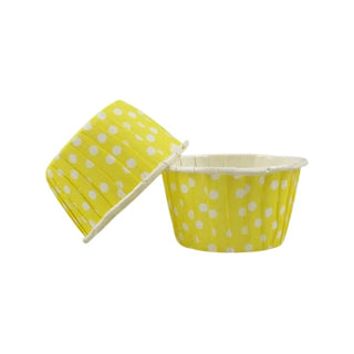 Sundays Yellow Polka Dot Baking Cups - 20 Pkt