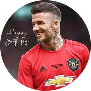 David Beckham Edible Icing Cake Image