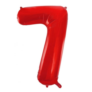 Giant Red Number Foil Balloon - 7