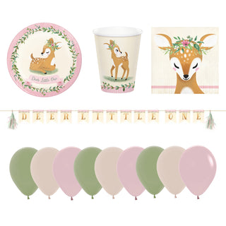Deer Little One Party Essentials Pack for 8