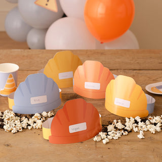 Ginger Ray | Customisable Construction Party Hats | Construction Party Supplies NZ