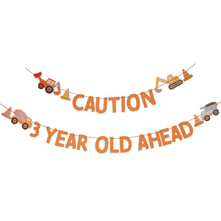 Ginger Ray Customisable Age Construction Birthday Bunting