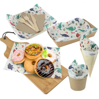 Roarsome Dinosaur Grease Proof Paper - 8 Pkt