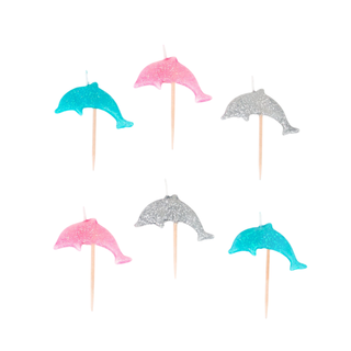 Dolphin Candles - 6 Pkt