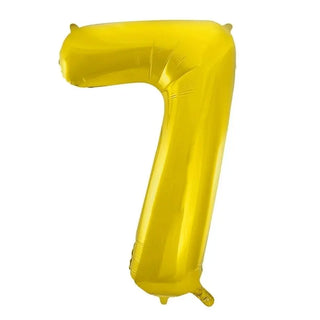 Giant Gold Number Foil Balloon - 7