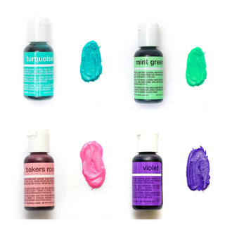 Chefmaster Mermaid Gel Colour Set - 4 Pack