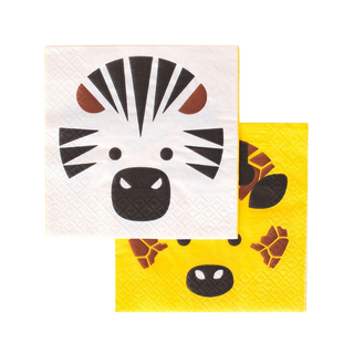 Mini Safari Animal Napkins | Jungle Safari  Party NZ