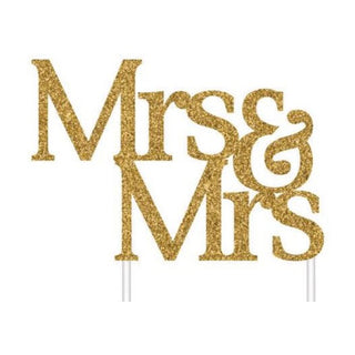 Mrs and Mrs Wedding Cake Topper | Wedding Cake Topper | Mrs and Mrs Wedding