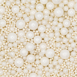 Pearl White Bubble Bubble Sprinkle Mix | White Cake Decorations NZ