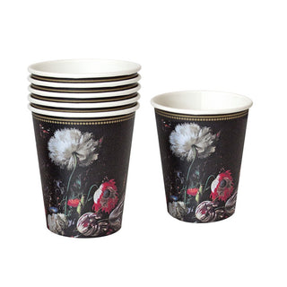 Party Porcelain Baroque Cups - 12 Pkt