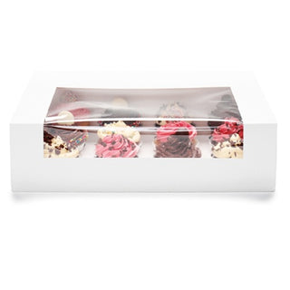Window Cupcake Box - 12 Cupcakes | Cake Decorating Supplies NZ