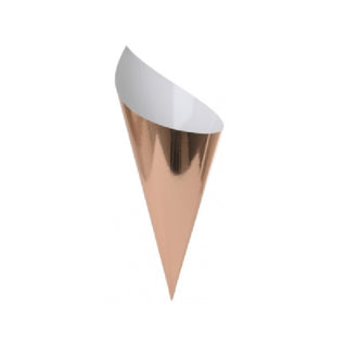 Five Star Metallic Rose Gold Snack Cones