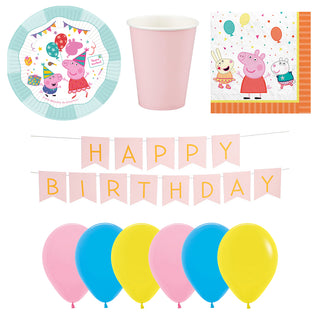 Peppa Pig Party Essentials for 8 - SAVE 10%