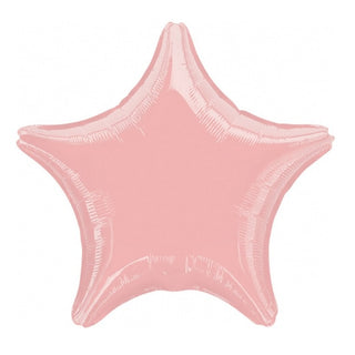 Metallic Pearl Pastel Pink Star Foil Balloon