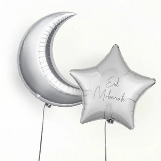 To the Moon and Back Personalised Foil Duo by Pop Balloons
