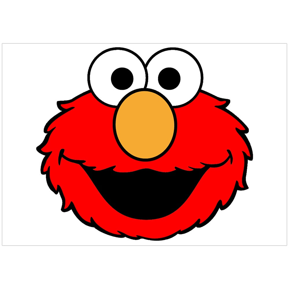 Elmo Roster Icon Elmo Logo A5 Edible Icon NZ – Build a Birthday NZ
