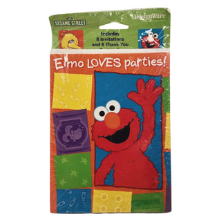Sesame Street Elmo Invitations - 8 pkt