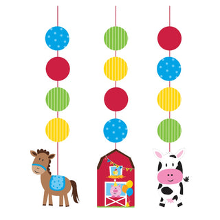 Creative Converting | Farm Hanging Decorations | Farm & Barnyard Party Supplies NZ