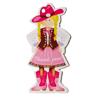 Jazabaloo Thank you tags - Cowgirl & Pony