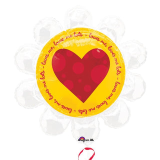 Loves Me Loves Me Lots Daisy SuperShape Foil Balloon