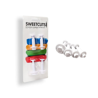 Hexagon Plunger Cutter Set | Soccer Cake Decorating Supplies NZ