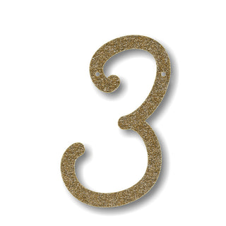 Meri Meri Gold Acrylic Bunting Letter or Number