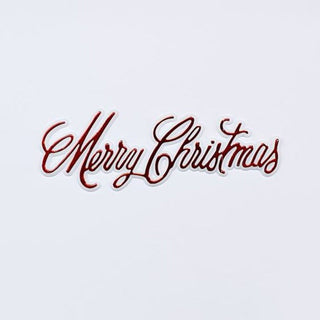 Merry Christmas Cake Topper | Merry Christmas Mini Script Cake Topper | Merry Christmas Red and White Cake Topper 