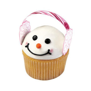 Christmas Earmuff Cupcake Picks | Christmas Baking NZ