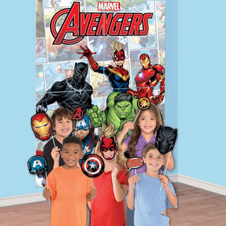 Avengers Party Supplies | Avengers Scene Setter with Photo Props | Avengers Super Hero Marvel Party | Kids Super Hero Party NZ