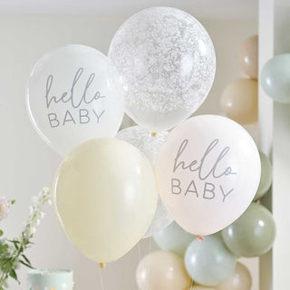 Ginger Ray Hello Baby Balloons