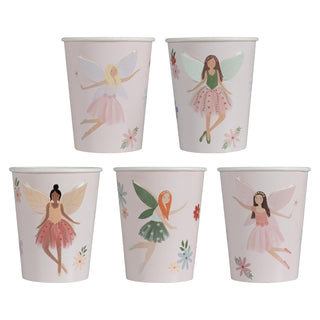Ginger Ray Fairy Paper Cups with Pop Out Wings - 8 Pkt