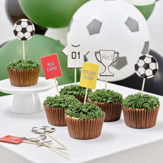 Ginger Ray | Football Toppers | Soccer Toppers | Cupcake Toppers | NZ Party Supplies |