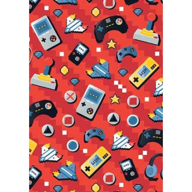 Gaming Folded Gift Wrap NZ – Build a Birthday NZ