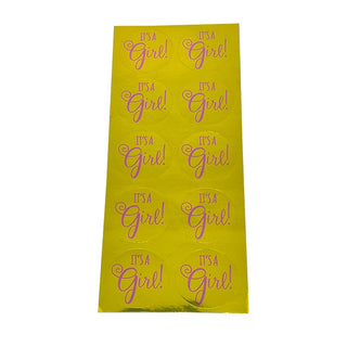 It's a Girl Sticker Seals