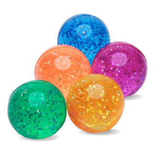 Glitter Bouncy Balls - 4 Pkt