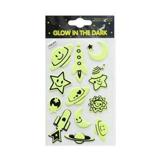 Glow in the Dark Outer Space Stickers | Outer Space Party Supplies NZ