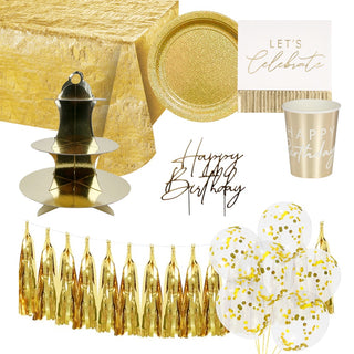 Golden Party Pack for 8