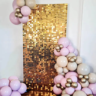 Gold Shimmer Wall Backdrop | Event Hire Wellington NZ