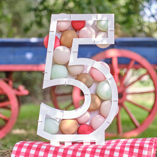 Ginger Ray Farm Party | Ginger Ray Mini Balloons | Farm Themed Mini Balloons | Red Green Nude Brown Mini Balloons | Balloon Mosaic Fillers