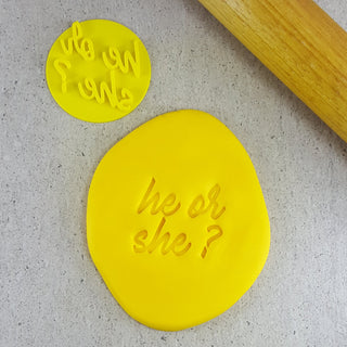 He or She? Cookie Embosser