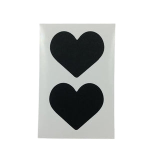 Heart Chalkboard Labels - 10 Pkt
