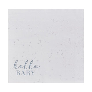 Ginger Ray Hello Baby Neutral Baby Shower Napkins - 16 Pkt
