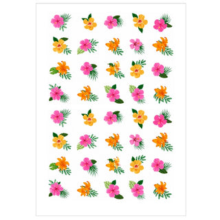 Hibiscus Flowers Edible Icing Icons | Hawaiian Cake Decorations NZ