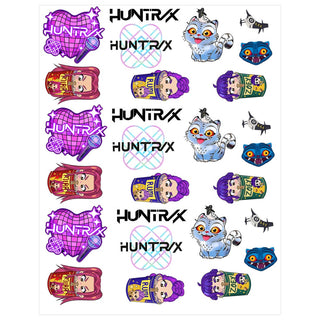 KPop Demon Hunters Huntrix Edible Icing Icons | KPop Demon Hunters Party Supplies NZ