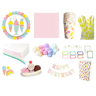 Ice Cream Party Pack for 8