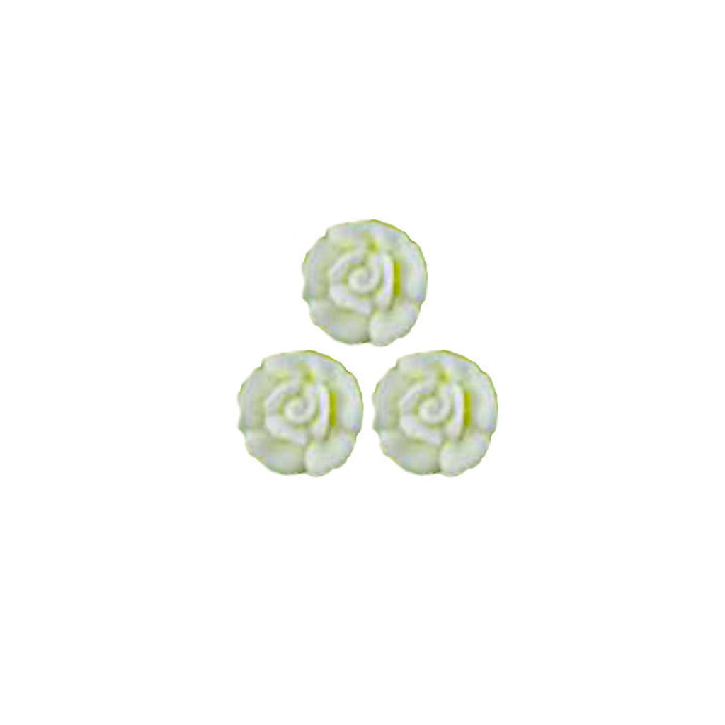 White Icing Roses 15mm Edible Decorations - 24 Pack NZ – Build a ...